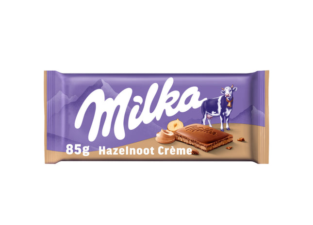 Milka Chocoladereep créme hazelnoot