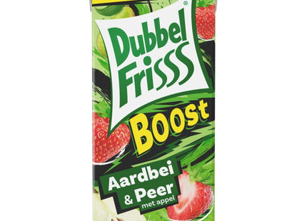 DubbelFrisss Boost aardbei & peer met appel