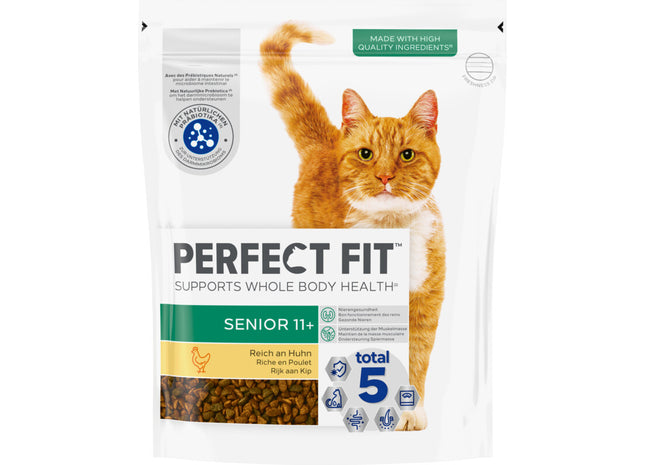 Perfect fit Senior 11+ rijk aan kip