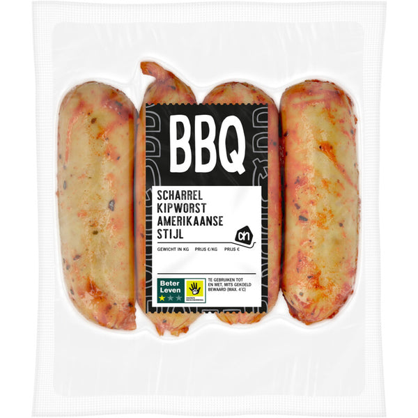 BBQ scharrel kipworst Amerikaanse style