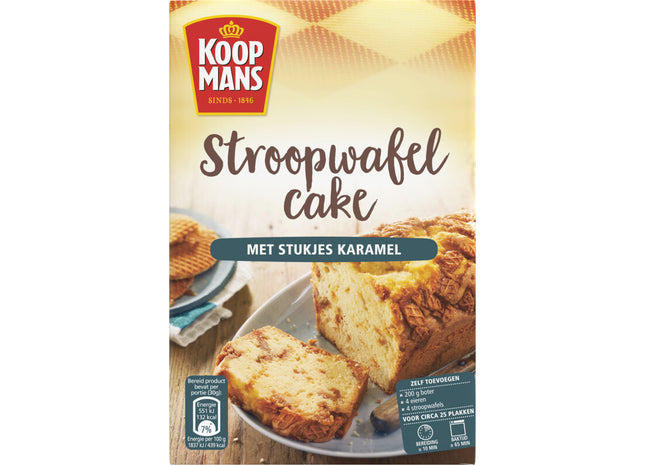 Koopmans Stroopwafel cake met stukjes karamel