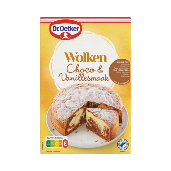 Dr. Oetker Wolken Schoko- und Vanillegeschmack