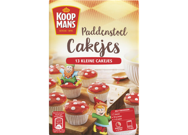Koopmans Mix voor paddenstoelcakejes