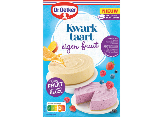 Dr. Oetker Kwarktaart eigen fruit bakmix