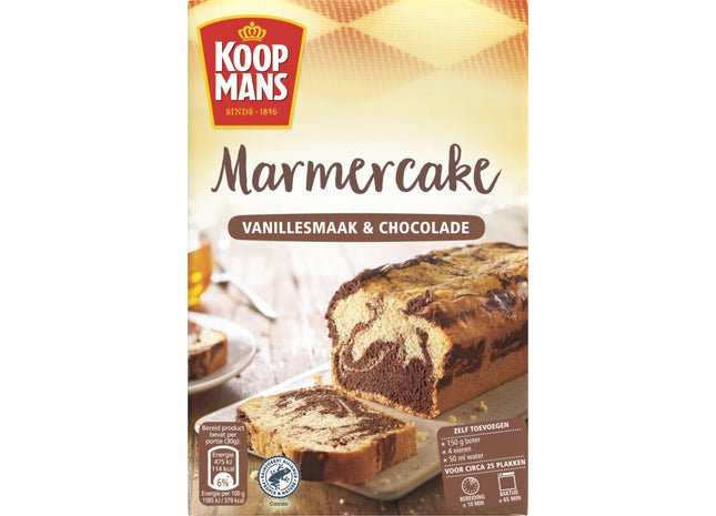 Koopmans Marmercake vanillesmaak & chocolade