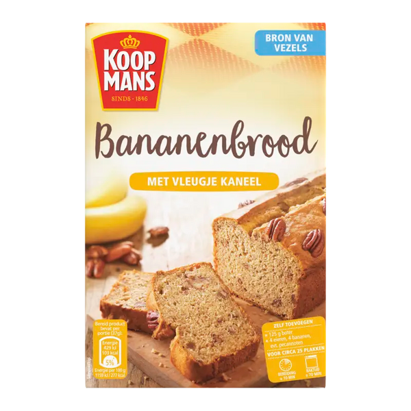 Koopmans Bananenbrood met vleugje kaneel