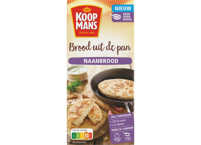 Koopmans Brood uit de pan naanbrood