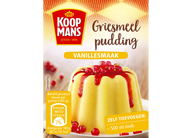 Koopmans Grießpudding mit Vanillegeschmack