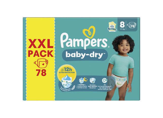 Pampers Baby-dry luiers XXL-pack maat 8