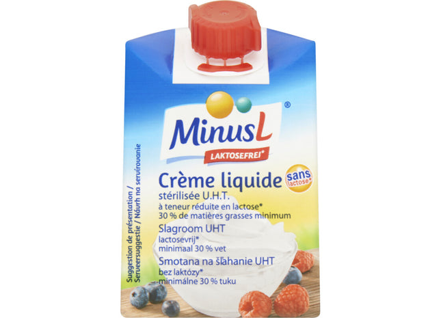 MinusL Lactosevrije houdbare slagroom