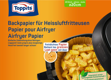 Toppits Airfryer papier 20cm