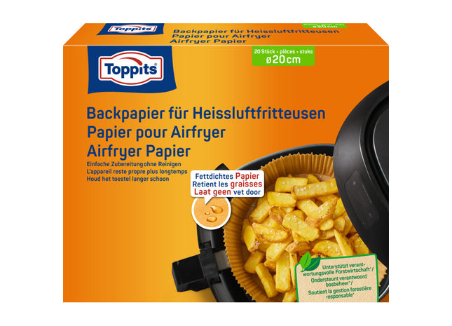 Toppits Airfryer papier 20cm