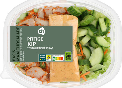 Basis maaltijdsalade pittige kip