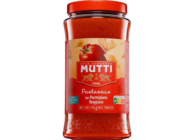 Mutti Tomatensaus met parmigiano reggiano