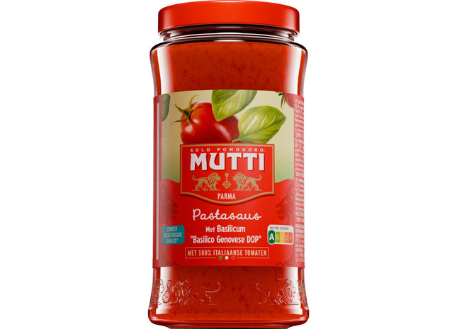 Mutti Tomatensaus met baslilicum