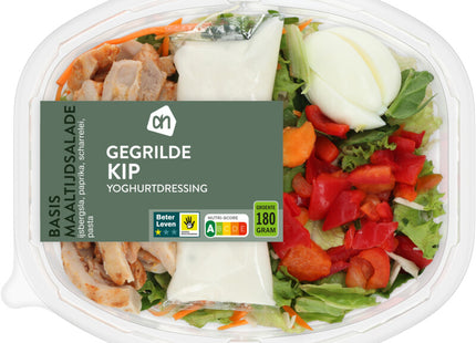Basis maaltijdsalade gegrilde kip