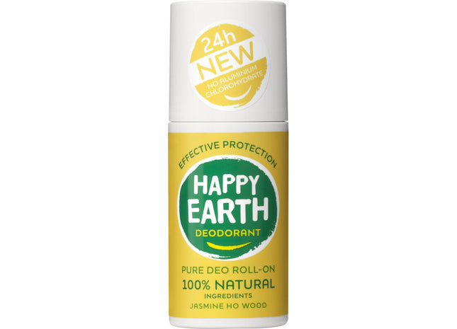 Happy Earth Deo Roller Jasmine Ho Wood