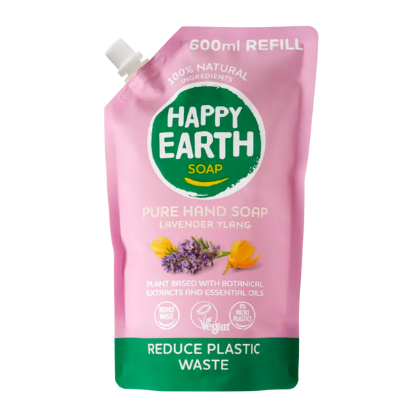Happy Earth Pure hand soap lavender ylang refill