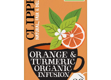 Clipper-Orangen- und Kurkuma-Bio-Aufguss