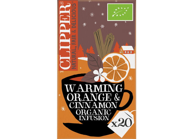 Clipper Warming orange cinnamon organic infusion
