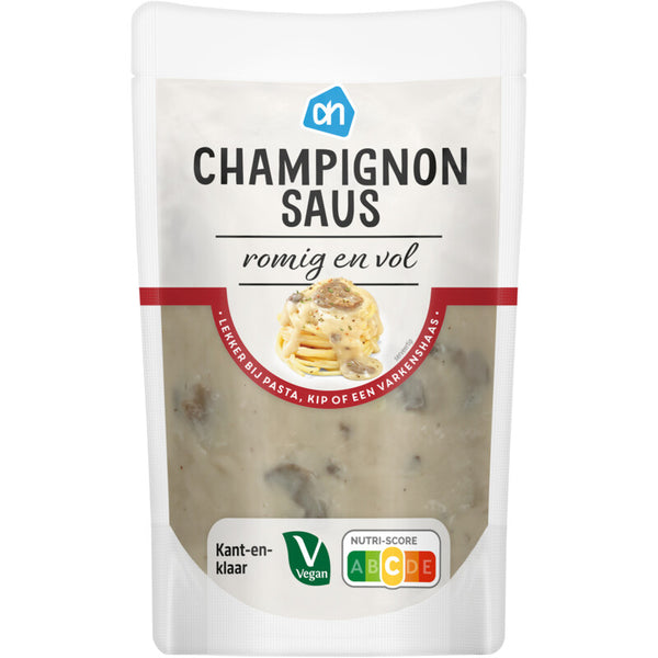 Champignon saus romig en vol