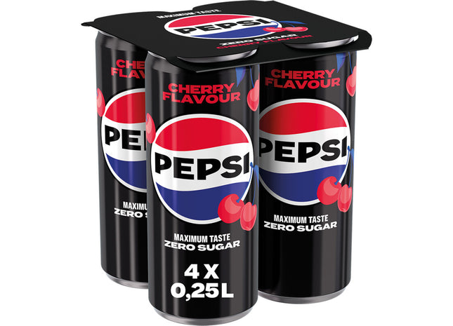 Pepsi Zero sugar cherry 4-pack