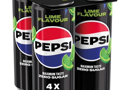Pepsi Zero sugar lime 4-pack