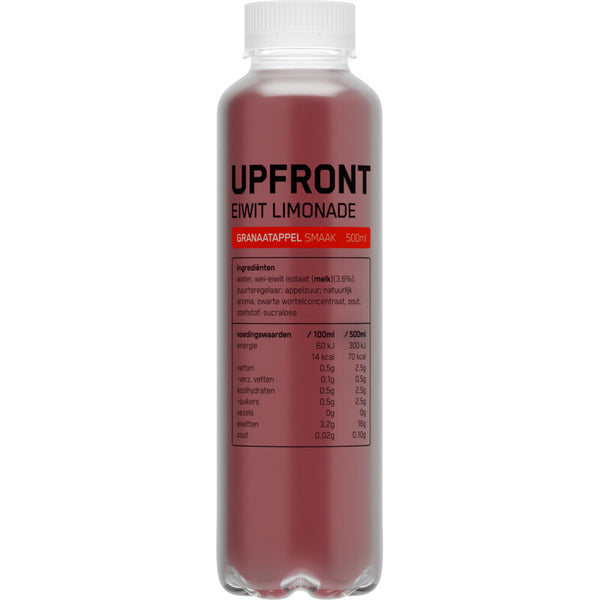 Upfront Eiwit-Limonade Granatapfel Holunderblüte