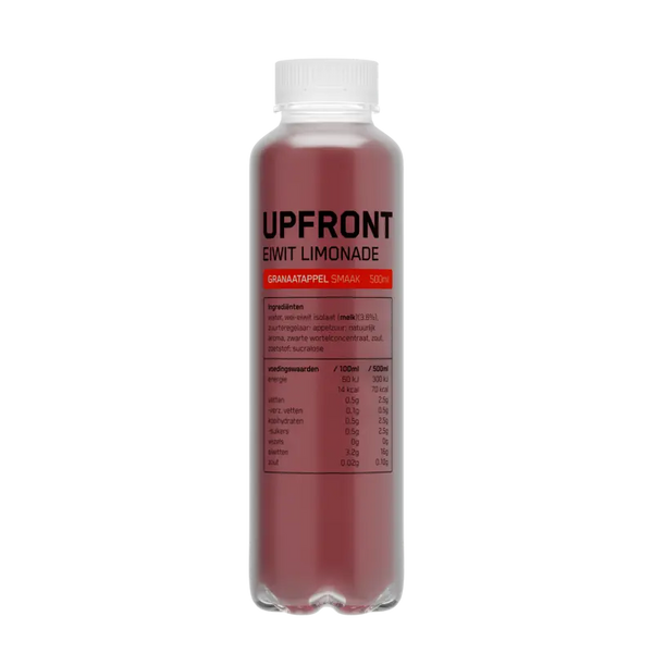 Upfront Eiwit-Limonade Granatapfel Holunderblüte