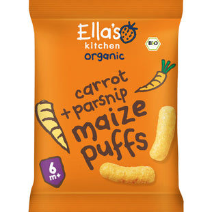 Ella's kitchen Maize puffs wortel + pastinaak 6m+ bio