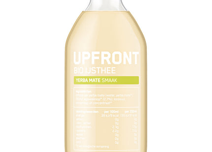 Upfront Bio ijsthee yerba mate smaak