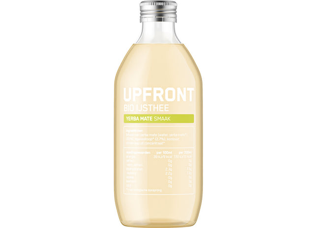 Upfront Bio ijsthee yerba mate smaak
