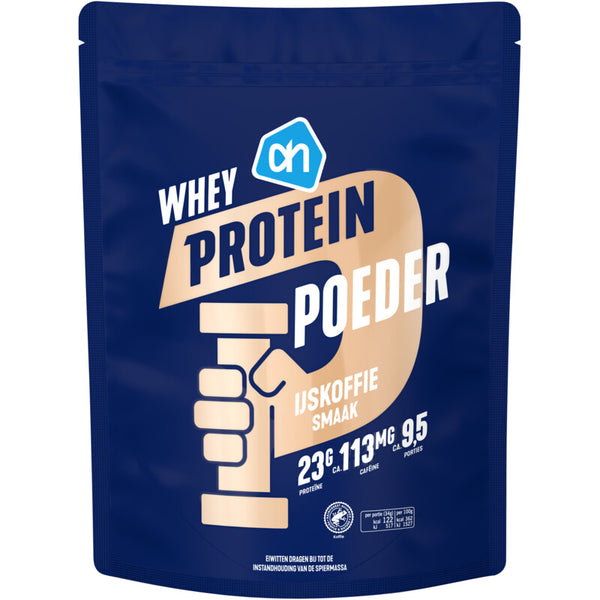 Whey protein powder iced coffee flavour