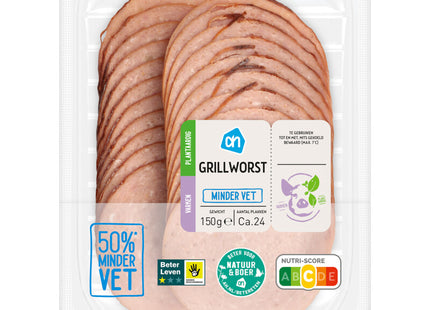 Grillworst minder vet