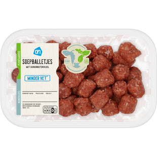 Soepballetjes minder vet