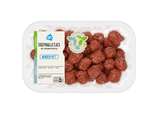 Soepballetjes minder vet