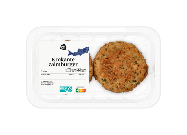 Krokante zalmburger