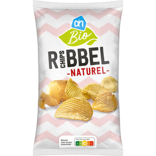 Bio Ribbelchips naturbelassen
