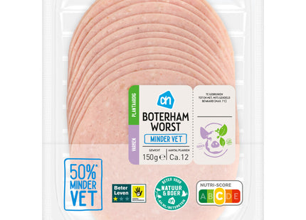 Boterhamworst minder vet