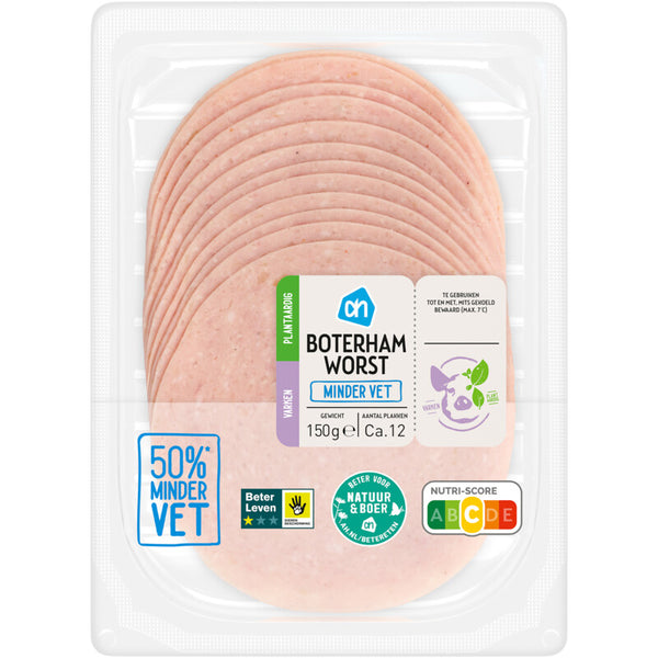 Boterhamworst minder vet