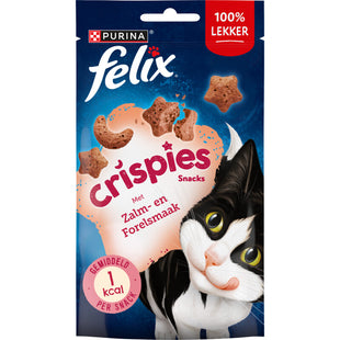 Felix Crispies zalm- & forelsmaak kattensnack