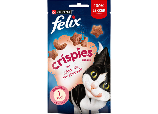 Felix Crispies zalm- & forelsmaak kattensnack