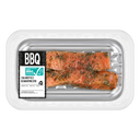 BBQ marinated salmon skewer