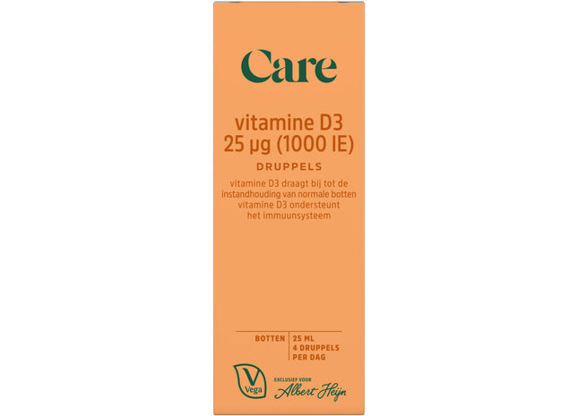 Care Vitamine D3 25µg druppels
