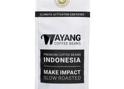 Wayang Donker & sterk koffiebonen