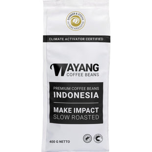 Wayang Donker & sterk koffiebonen