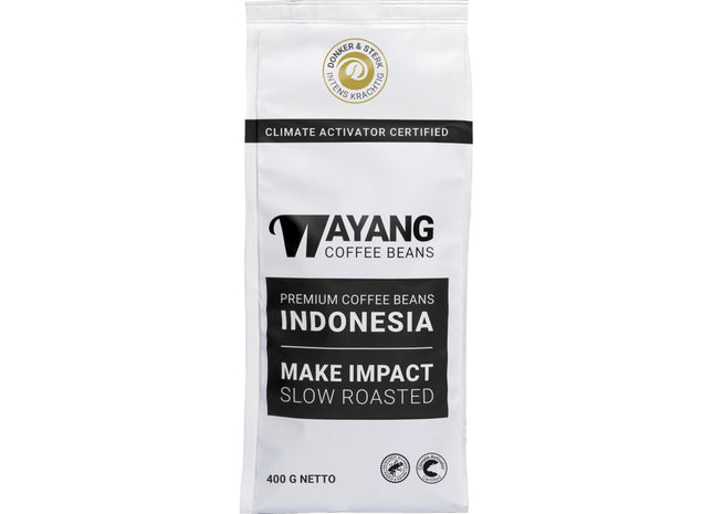 Wayang Donker & sterk koffiebonen