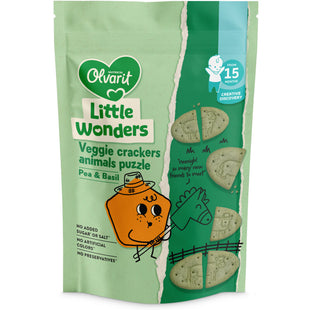 Olvarit Puzzel crackers erwt basilicum 15m+