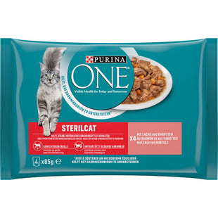 Purina ONE Sterilcat met zalm en wortels
