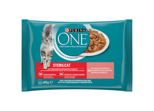 Purina ONE Sterilcat met zalm en wortels